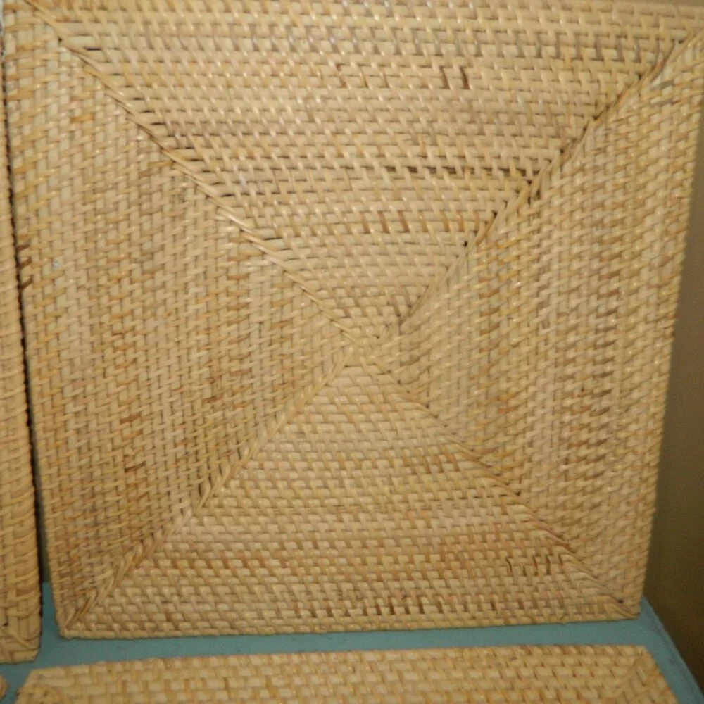 Williams Sonoma Set of 4 Light Woven Square Placemat